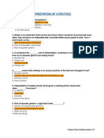 Mcqs Iosinterpretation of Statutes 2