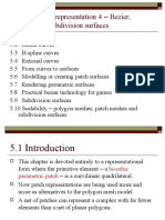 Modelling and Representation 4 - Bezier, B-Spline and Subdivision Surfaces