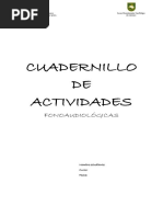 Cuadernillo de Actividades Fonoaudiológicas