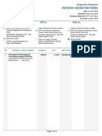 Invoice 20200706Ts005: Prutech Solutions India Private Limited Bill To: Ship To