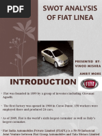 Swot Analysis of Fiat Linea