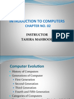 Introduction To Computers: Chapter No. 02