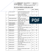 Master List of Documents As Per Qms & LMS: Quality Annexure Manual