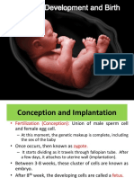 Lecture 6.1 Prenatal Development and Birth