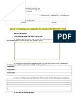 Lesson 4: Comparing and Contrasting The Contents of The Materials Viewed