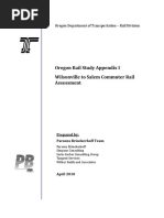 Appendix I Wilsonville To Salem Commuter Rail Assessment