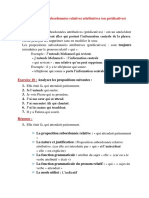 8 Cours Morphosyntaxe S4 FPE 8è Séance Les Propositions Relatives Attributives (Ou Prédicatives)