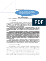 Texto Complementar Sobre o Conceito de Trabalho