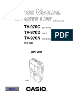 Casio Tv970 C-D-N - Service Manual