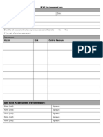 Project Information: Hazard Risk Control Measure