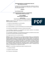 Ley de Responsabilidades de Los Servidores Publicos Del Estado