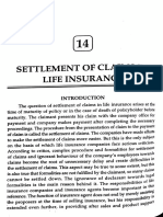 Settlement of Claims