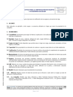 Instructivo para La Certificación de Equipos y Accesorios de Izajes