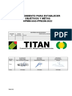 HPMM-SSO-OM-2022 - Procedimiento para Establecer Objetivos y Metas