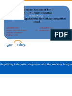 Continuous Assessment Test 3 CAP470-Cloud Computing Enterprise Integration With The Workday Integration Cloud