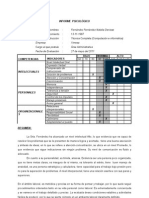 Informe Psicologico Natalia Fernandez