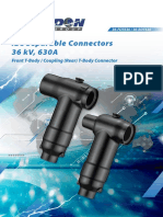 IEC Separable Connectors 36 KV, 630A: Front T-Body / Coupling (Rear) T-Body Connector