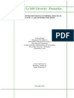 De La Salle University - Dasmariñas: Demand Estimation For Macao Imperial Milk Tea in Cavite: A Case of Generation Z/Igen