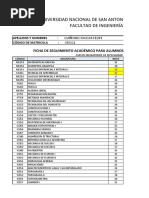 Plan de Estudios 1985