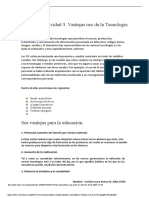 Susana Mateo Yonilki Unidad 2. Actividad 3. Ventajas Uso de La Tecnolog A PDF