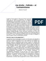 Stéphane François - L'extrême-Droite Folkiste Et L'antisémitisme