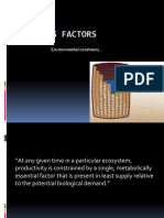 Limiting Factors: Environmental Constrains