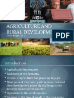 Agriculture and Rural Development