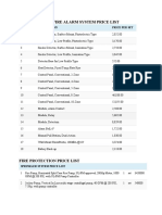 Conventional Fire Alarm System Price List