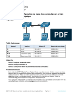 2.9.2 Packet Tracer - Basic Switch and End Device Configuration - Physical Mode - FR FR