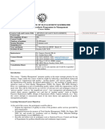 EPGP-13-Quality Managment - Course Outline - Sec A, B, CD