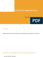 Sistematizacion de Experiencias. Resumen