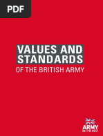 Values and Standards: of The British Army