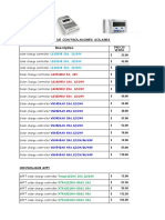 Lista Precios de Controladores Solares: Description