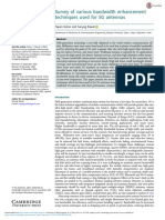 Survey of Various Bandwidth Enhancement Techniques Used For 5G Antennas