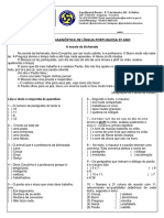 Avaliação Diagnóstica - 5º Ano EF1