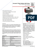 5439 5440 Air Actuated 3-Way Stainless Ball Valves: Features