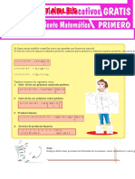 Problemas Con Sumas Notables para Primer Grado de Secundaria