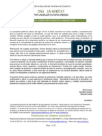 Planificación de Ciudades Sostenibles: Informe Mundial Sobre Los Asentamientos Humanos