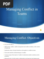 Managing Conflict in Teams