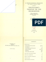 Tertullian - Ernest Evans (Ed.) - Tertullian's Treatise On The Incarnation - Q. Septimi Florentis Tertulliani de Carne Christi Liber (1956)