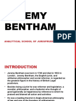 Jeremy Bentham: Analytical School of Jurisprudence