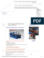 Power Plant and Calculations - Boiler Feed Pumps (BFP) Questions & Answers For Interview