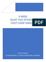 6 Week Muay Thai Interclub Fight Camp Manual: Richard Baskin Punchbagpro / Fuzion Kickboxing Academy