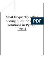 Coding Questions With Solutions in Python