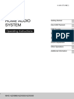 Home Audio System: Operating Instructions