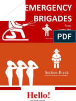 Plantilla Powerpoint Brigada de Emergencia