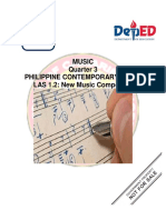 Music Quarter 3 Philippine Contemporary Music LAS 1.2: New Music Composers