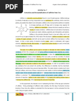 7-Extraction and Recrystallization of Caffeine From Tea (P)