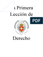 La Primera Lección de Derecho