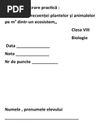 Lucrare Practică Calcularea Frecvenței Plantelor Și Animalelor m2